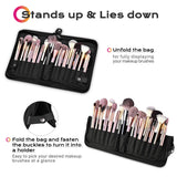 Stand up Makeup Brush Holder 29 Pockets Travel Pouch