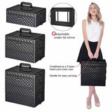 Byootique Rolling Makeup Artist Travel Case with Lock