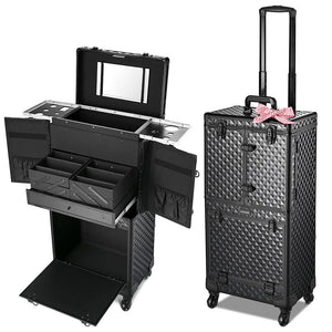 Byootique Rolling Makeup Case for Pro Artist and Hairstylist