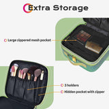 Makeup Travel Case Glitter Bag & Dual Zippered