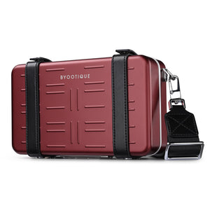 Makeup Clutch Bag Triple Compartment Aluminum Crossbody Bag