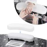 Rolling Nail Station with Vent Magnifier Lamp