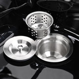 Salon Shampoo Bowl w/ Faucet Neck Rest Hair Trap
