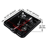 Salon Shampoo Bowl w/ Faucet Neck Rest Hair Trap