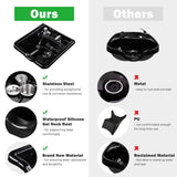 Salon Shampoo Bowl w/ Faucet Neck Rest Hair Trap