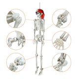 Halloween 5.4  Foot Posable Skeleton Full Body Bone Party Decor