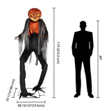 7ft Halloween Pumpkin Scarecrow Decoration Motion & Touch Activated