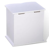 Tabletop Mirrored Jewelry Box Organizer Cabinet - White
