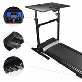 1.5 HP Electric Treadmill with Desk Cardio Machine with Remote