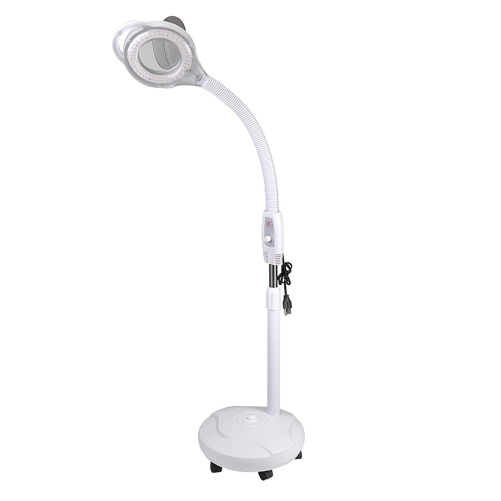 Gooseneck Floor Stand Magnifier Lamp Magnifyng Light 5X Diopter
