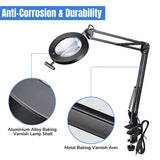 5 Diopter Magnifying Desk Lamp with USB Power Adapter