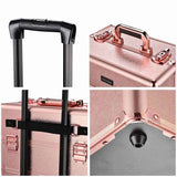 Byootique 4in1 Rose Rolling Makeup Case with Drawers on Wheels