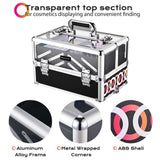 4in1 Makeup Case on 4 wheels with Circle Pattern Lockable