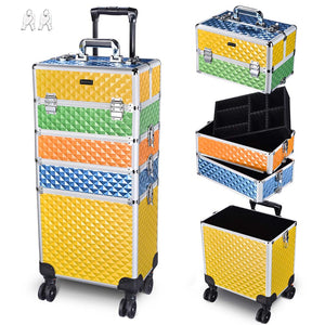 Byootique Rolling Makeup Nail Hair Tools Case Lockable