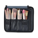 Byootique 14" Makeup Case w/ Mirror Brush Holder Dividers Gold