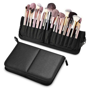 Stand up Makeup Brush Holder 29 Pockets Travel Pouch
