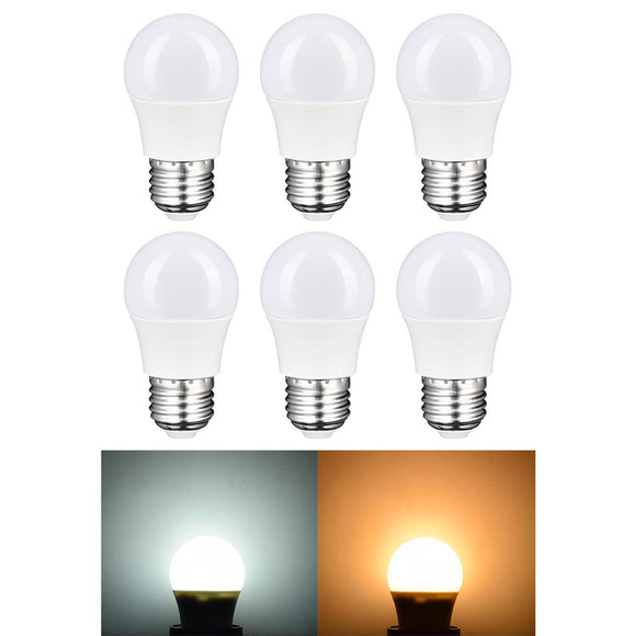 Set of 6 Vanity Mirror Light Bulbs 3W E27