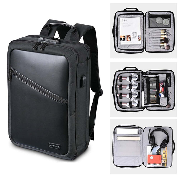 Byootique Backpack for Barber Hairstylist Makeup Artist TSA Lock