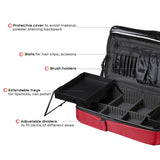 Byootique Makeup Bakcpack with Trays & Side Pockets 2-Layers