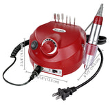Red Nail Art Drill Machine Kit (Bits included)