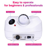 White Nail Art Drill Machine Kit (Bits included)