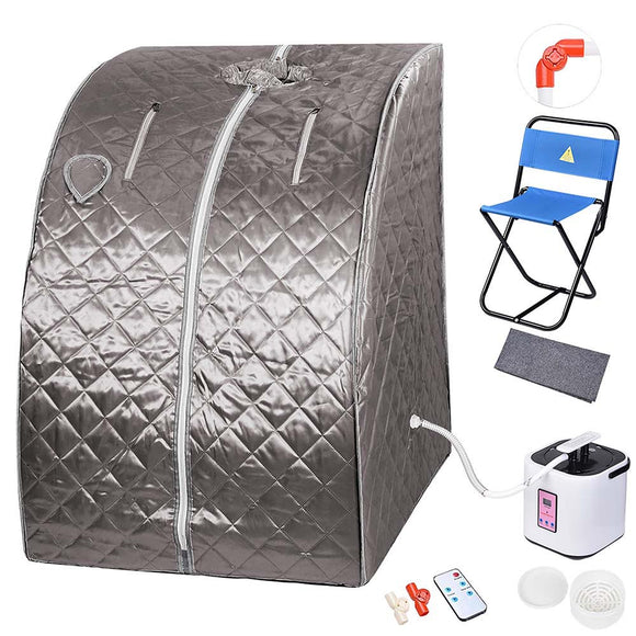 Gray Portable Sauna Tent Slimming Room Lose Weight Spa