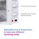 12L Dual Trays Towel Warmer Cabinet w/ UV Sterilizer & Timer