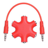 Audio Multi Headphone Splitter 3.5mm w/ Cable Color Opt