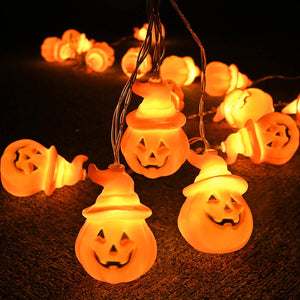 10ft Battery Operated Halloween Light Decorations Pumpkin