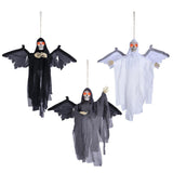 Halloween 3pcs Skeleton Eyes Light Up Sound Activated Props w/ Wings