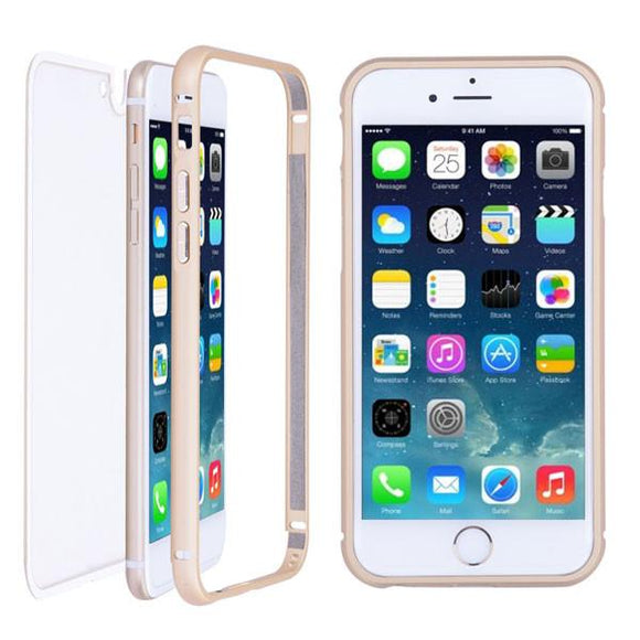 Ultra Thin iPhone 6 Case Aluminum Frame Clear Back Cover