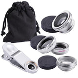 3in1 Fisheye Clip On Universal Smartphone Camera Lens Kit