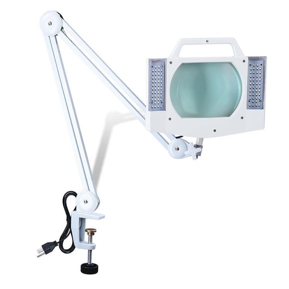 White Magnifier Lamp with Table Clamp & Handle – The Salon Outlet