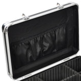 Byootique Black Lockable Rolling Makeup Case with Drawers