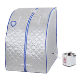 Silver Portable Sauna Tent Slimming Room Lose Weight Spa