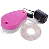 0.35mm Dual-Action Airbrush Pink Air Compressor Kit w/ Bottle